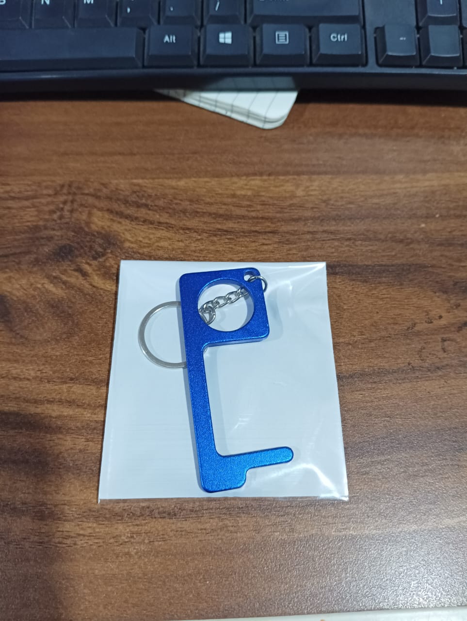 Metal Key Shape Keychain Door Opener Tool (1 Pc) Metal Key Shape Keychain Door Opener Tool (1 Pc)